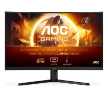 AOC G4 CQ32G4VE datoru monitors 80 cm (31,5") 2560 x 1440 pikseļu Quad HD LCD Melns, Pelēks - MONAOCGAM0038 - 4038986182164