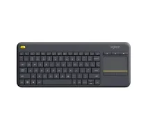 Logitech K400 Plus bezvadu tastatūra, RF, Nīderlandu, Melna - PERLOGKLA0113 - 5099206059429