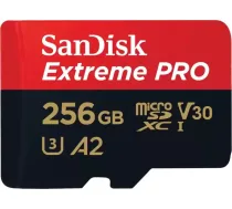 SanDisk Extreme PRO MicroSDXC karte 256GB - Klase 10 UHS-I/U3 A2 V30 (SDSQXCD-256G-GN6MA) - SDSQXCD-256G-GN6MA - 0619659188542