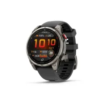 Garmin Fenix 8 Pro – 47 mm, AMOLED, Sapphire, Titanium with Graphite/black silicone band sport watch - 1443086 - 753759350949