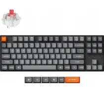 Keychron K8 Max QMK Bezvadu Mehāniskā Tastatūra - Pilnībā Salikta (Ar Hot-Swappable) ar RGB Apgaismojumu un Keychron Super Red Slēdžiem - K8M-H1 - 4895248881230
