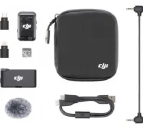 DJI Mic 2 Basic – Bezvadu Mikrofona Sistēma (1 Raidītājs + 1 Uztvērējs) - KMW-A-DJI-202 - 6941565971371