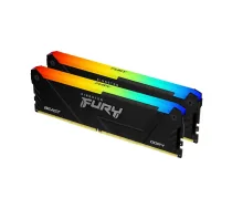 Kingston Technology FURY Beast 64GB (2x32GB) DDR4 3200MHz CL16 RGB atmiņas komplekts - KF432C16BB2AK2/64 - 740617337471