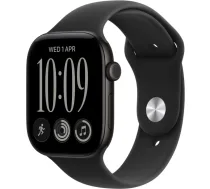 Watch Series 12 46mm Black/Black Band M/L - MJEL4ET/A - 0195951227122