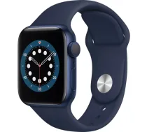 Apple Watch Series 6 GPS, 40mm Aluminium Case with Deep navy Sport Band Blue - 65301 - 0190199866454