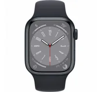 Apple Watch Series 8 GPS 41mm Midnight Aluminium Case with Midnight Sport Band - Regular Midnight Aluminium - 129985 - 0194253150190