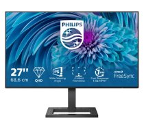 Philips E Line 275E2FAE/00 datoru monitors 68,6 cm (27") 2560 x 1440 pikseļu 4K Ultra HD LED Melns