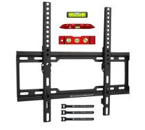 Maclean TV MC-412 Sienas stiprinājums 32"-70" VESA 400x400 45kg Leņķa regulēšana Universāls pielāgojams līmeņa stiprinājums Montāžas piederumi