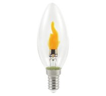 LED mirgojoša liesmas 0,5W E14 B35 1800K 8lm Skaidra