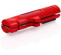 KNIPEX Instruments izolācijas noņemšanai no apaļiem un plakaniem kabeļiem, 125 mm