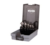 RUKO Zeņķeru komplekts 6.3-20.5mm, DIN 335, C tips, 90 °, HSS, plastmasas kārbā, 6 gab.