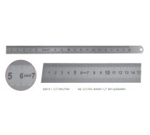 MIB Messzeuge lineāls, 150mm, prof.13x0,5mm, nerūsējošā tērauda, Inox, 07074080