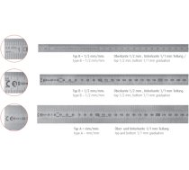 MIB Messzeuge lineāls, 300mm, prof. 30x1,0mm, elastīgā tērauda, EG klase II, DIN 2014/32/EU, 07074030