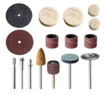 DREL Slīpēšanas / pulēšanas komplekts smalkmehāniķiem, mini zāģa asmeņi, slīpdiski, art. CON-ATA-1013
