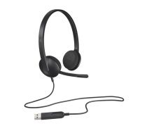 Logitech H340 Computer Headset Black