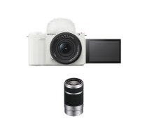 Digital Mirrorless Camera Sony ZV-E10 II with 16-50mm and 55-210mm Lenses White