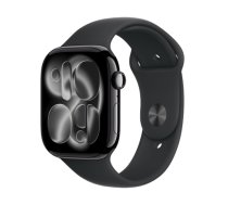 Apple Watch Series 11 (2025) GPS 46mm Jet Black Aluminium Case with Sport Band M/L Black