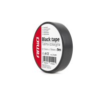 Black tape 19mm x 9m (12 pcs) AMIO 01429