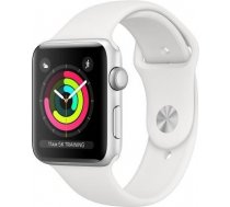 Apple Watch Series 3 GPS, 38mm Silver Aluminium Case with White Sport Band / MTEY2MP/A