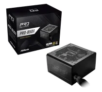 ASROCK PRO-850G Power Supply 850Watt 80+ Gold Black (90-UXR085-GNEAA2)