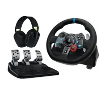LOGITECH G G29 Steering Wheel and Pedals Set PC Sony PlayStation 5 Sony PlayStation 4 (991-000539)