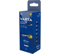 4906/4 AA baterijas VARTA LONGLIFE Power Alkaline 1.5V 4gb. plēvē 04906 121 154