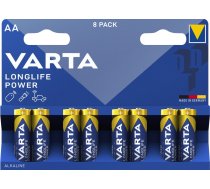 4906/8 AA baterijas VARTA Longlife Power Alkaline 1.5V 8gb. 04906 121 418