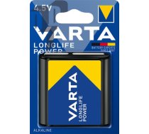 4912/1 4.5V baterija VARTA Longlife Power Alkaline 1gb. LV 04912 121 411