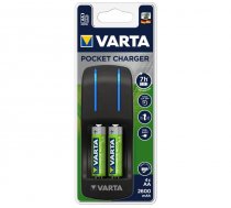 [:en]57070 Battery (Accu) charger VARTA Pocket 2/4 slots + 4pcs. AA 2600mAh[:lv]57642 Bateriju (Accu) lādētājs VARTA Pocket 2/4 vietas, komplektā 4gb. AA 2600mAh[:ru]57642 Зарядное устройство для аккумуляторов VARTA Pocket 2/4 места, комплект из 4 шт. АА 