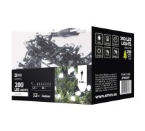 LED virtene EMOS 200LED 12W bumbiņas baltas CW IP20 10m ZYK0207