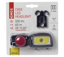 LED lukturis galvas CREE XPG+COB LED 330lm (3xAAA) EMOS P3531