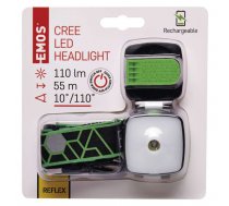 LED lukturis galvas uzlādējams 5W CREE + 4SMD 110lm 850mAh EMOS P3535