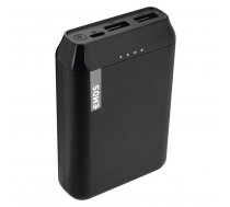 Powerbank ārējais akumulators Alpha EMOS 10000mAh 2x USB, USB-C, Micro melns B0522B