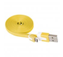 Lādētājs/savienojuma vads USB A spraudnis-USB micro B spraudnis 1m dzeltens EMOS SM7001Y
