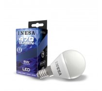 LED spuldze INESA bumbiņa E14 5W 240V 470lm 3000K 160' 60302