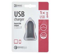 USB/auto lādētājs Quick charge 18W 12-24V 1.5-3.0A EMOS V0215