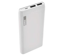 Powerbank ārējais akumulators Alpha EMOS 10000 mAh Wh Micro USB, USB-C balts B0526W