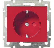VALENA Kontaktligzda ar zem. 2P+E IP20 sarkana Legrand 774327