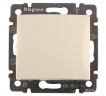 VALENA Slēdzis 1P ar taustiņu 10A IP20 krēms Legrand 774301