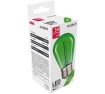 E27 0.6W 230V 50lm  ST14 LED FILAMENT dekoratīva spuldze, zaļa AVIDE ABDLF-0.6W-G