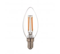 LED Svecīte Clear Retro E14 4.5W 240V 470lm 2700K DIM spuldze SYLVANIA 0028446