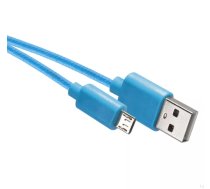 Lādētājs/savienojuma vads USB A spraudnis-USB micro B spraudnis 1m zils EMOS SM7006B