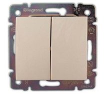 Divdaļīgā pārslēga spiedpoga ar taustiņu 10A IP20 VALENA krēms Legrand 774118