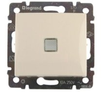 Slēdzis 1P ar taustiņu 10A IP20 ar apgaismojumu VALENA krēms Legrand 774310