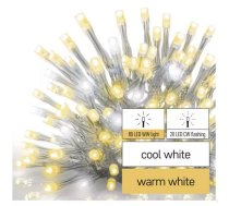 Virtene Zimassvētku CONN 100LED bez barosanas bloka 1.2W WW/CW IP44 2.5m EMOS D1CN01