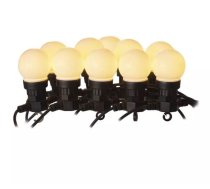 Virtene Party 50LED 2.25W 10x bumbas baltas WW IP44 5m EMOS DCPW01