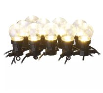 Virtene Party 50LED 2.25W 10x bumbas caurspīdīgas WW IP44 5m EMOS DCPW02