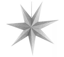 Dekors Ziemassvētku ZVAIGZNE papīra ø60cm E14 max 25w vads 3.2m Silver EMOS DCAZ08