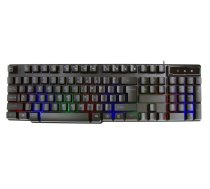 Tastatūra spēļu 3 rež.RGB apgais melna 1.5m ENG USB 2.0 VARR VRGBK7023B