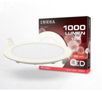 LED gaismeklis Iebūvējams DL200 15W 110' 1000lm 3000K apaļš INESA 60541